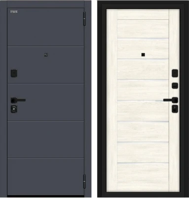 Дверь Браво Прайм/SBlack-Graphite Shell/Nordic Oak