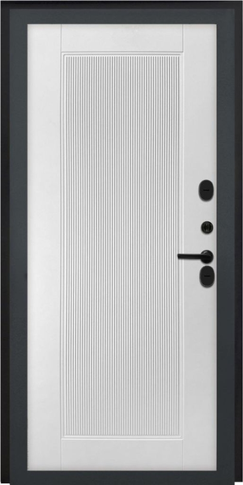 Входная дверь ДвериПРО L-45 ПВХ 10мм Астрод Velutto Bianco DPRO195681 внутренняя сторона