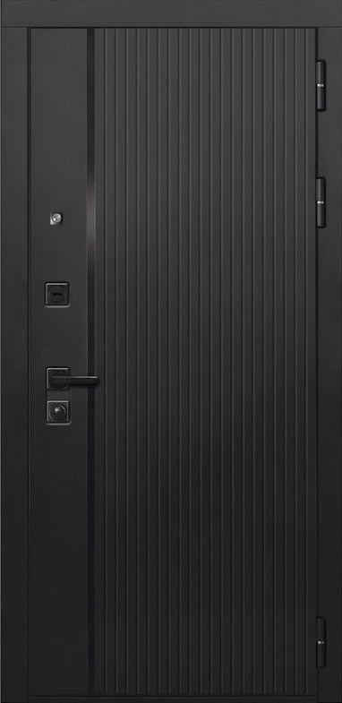 Входная дверь ДвериПРО L-45 ПВХ 10мм Астрод Velutto Bianco DPRO195681 внешняя сторона