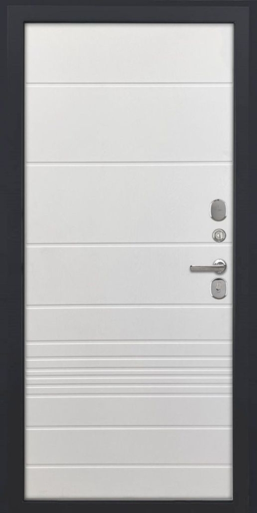 Входная дверь ДвериПРО L-Термо серебро ФЛ-700 (10мм, ясень белый) DPRO195468 внутренняя сторона